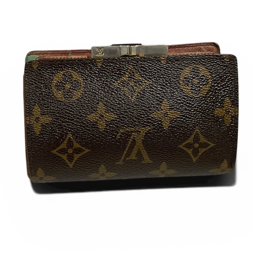 Authentic Vintage Louis Vuitton Monogram French Purse (Viennois Kiss-Lock)Wallet - Picture 4 of 16